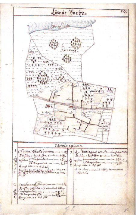 Geometrisk avmätning av Stora och Lilla Torpa, 1642